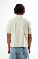Pacsun Cream Arlo Oversized Camp Shirt
