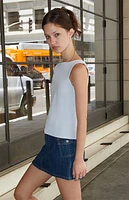 John Galt Light Blue Kathleen Top