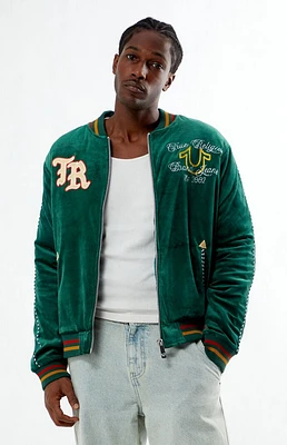 True Religion Western Velvet Bomber Jacket