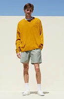 PacSun Olive Textured Volley Shorts