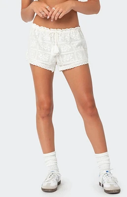 Edikted Needlepoint Lacey Shorts