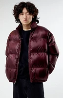 PacSun Burgundy Puffer Jacket