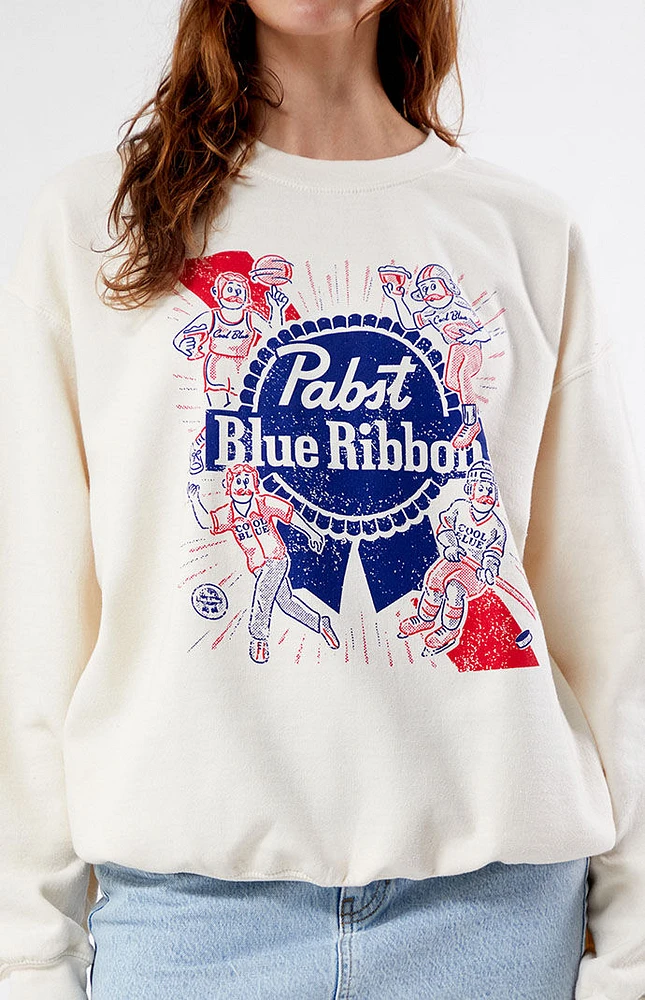 Pabst Blue Ribbon Sports Crew Neck Sweatshirt