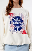 Pabst Blue Ribbon Sports Crew Neck Sweatshirt