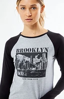 Daisy Street Brooklyn Raglan Long Sleeve T-Shirt