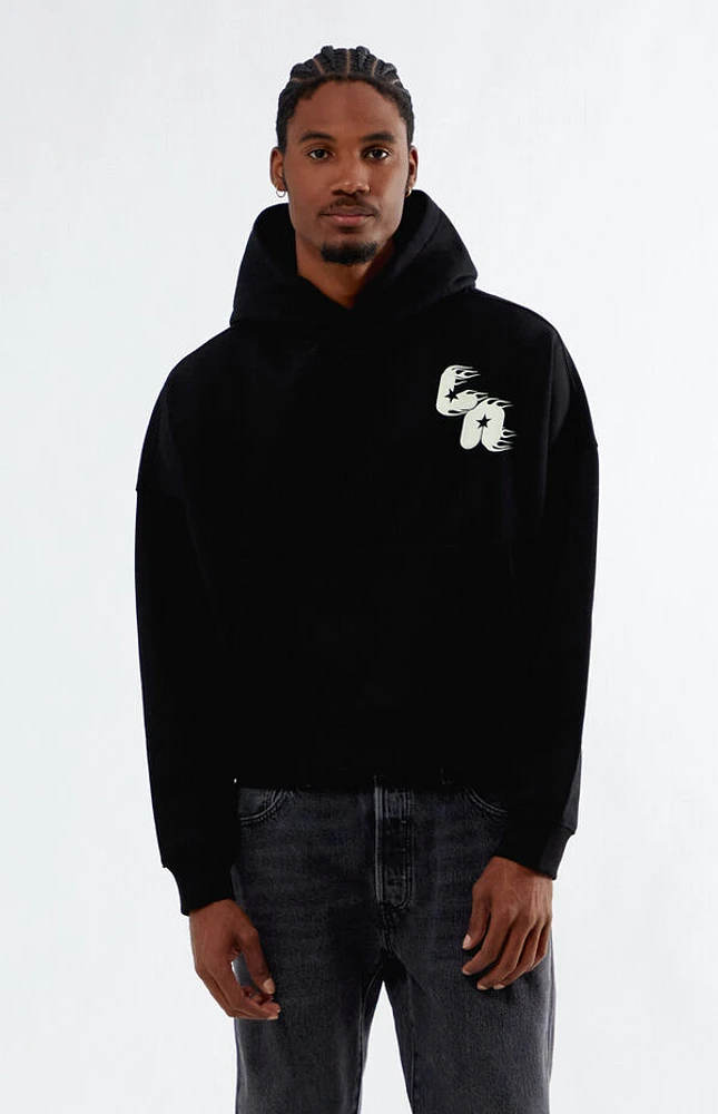 Pacsun Fiery LA Cropped Hoodie
