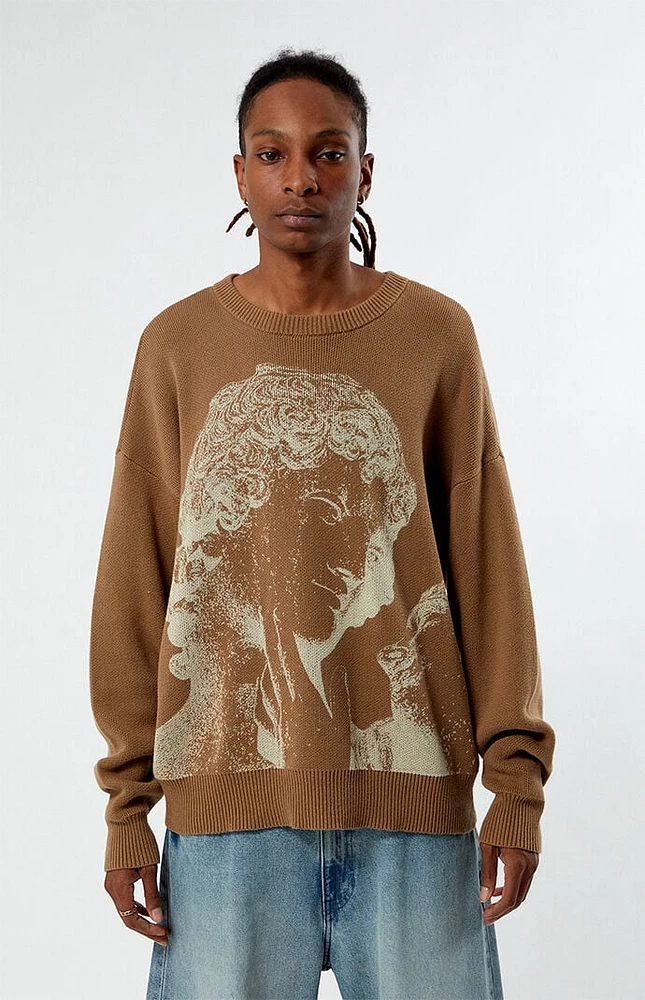 PacSun Renaissance Printed Crew Neck Sweater