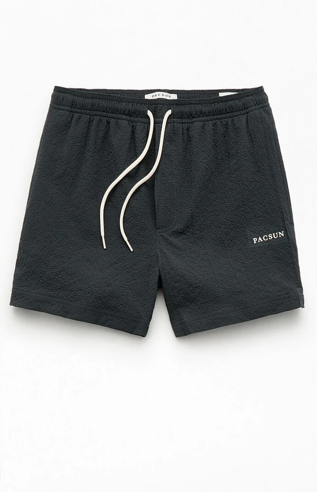 PacSun Sail Seersucker 4.5" Swim Trunks