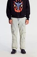 Pacsun Light Indigo Baggy Cargo Jeans