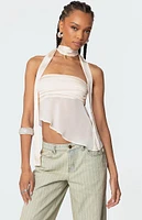 Edikted Asymmetric Two Piece Scarf Top