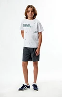 Pacsun Kids Black Collegiate 4.5" Swim Trunks
