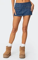 Edikted Anita Denim Mini Skort