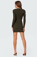 Edikted Amber Knit Mini Dress