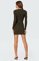 Edikted Amber Knit Mini Dress