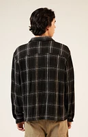 PacSun Tweed Plaid Overshirt