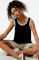 Little Lies Contrast Binding Sweater Tank Top