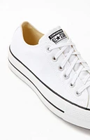 Converse Women's White Chuck Taylor Platform Low Top Sneakers