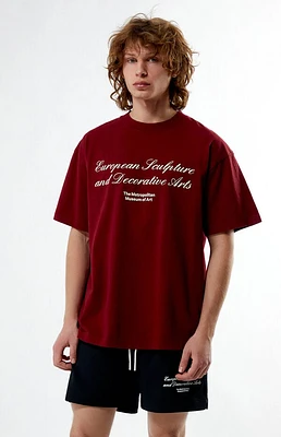 The Met x PacSun Burgundy ESDA T-Shirt