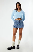 Daisy Street Fluffy Knit Cropped Cardigan