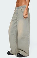 Edikted Santi Low Rise Wide Leg Jeans