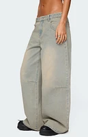 Edikted Santi Low Rise Wide Leg Jeans