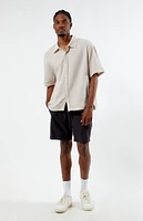 PacSun Cropped Boxy Gauze Camp Shirt