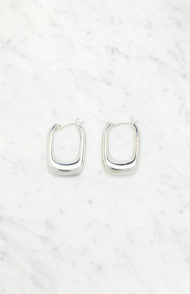 John Galt Rectangle Hoop Earrings