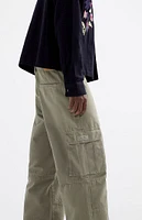 PacSun Olive Extreme Baggy Cargo Jeans