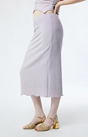 CIRCUS NY Ayra Lavender Frost Midi Skirt