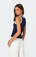 Edikted Tammy Contrast Tank Top