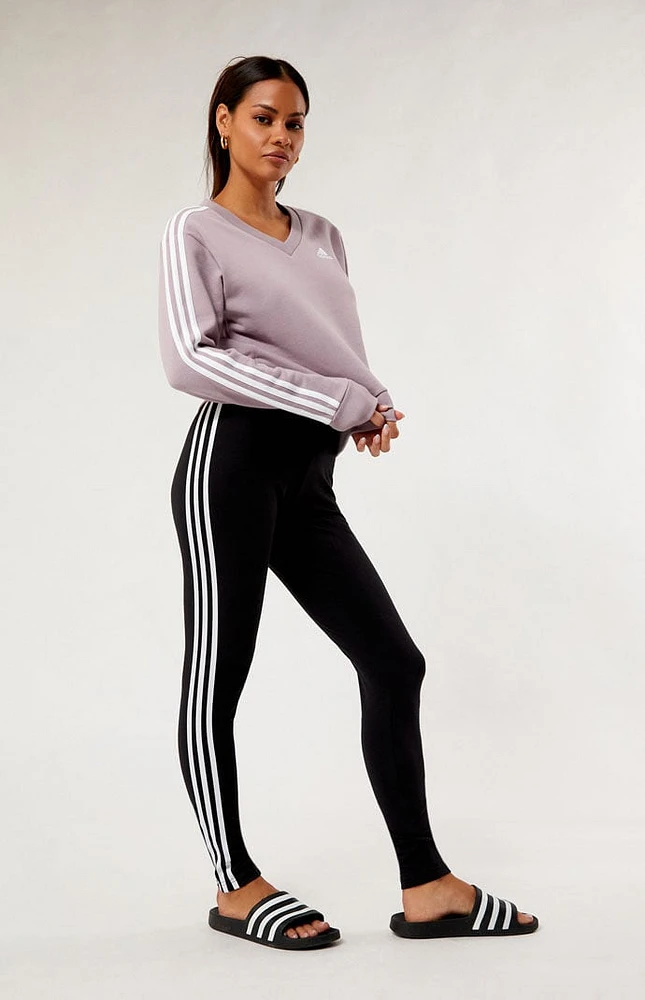 adidas Black Future Icon 3-Stripes Leggings