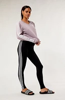 adidas Black Future Icon 3-Stripes Leggings