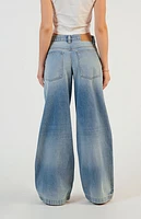 Pacsun Sloane Low Rise Ultra Baggy Jeans Light Indigo