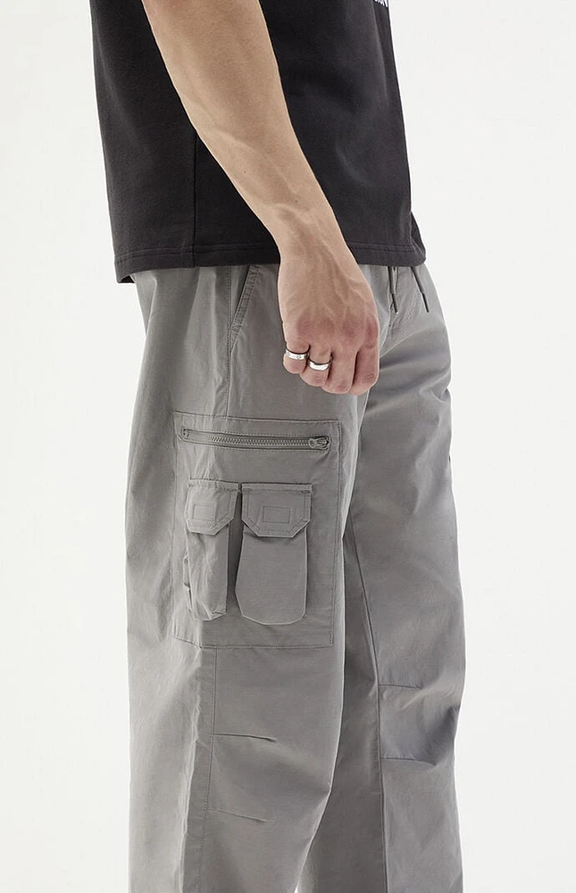 PacSun Oyster Gray Baggy Cargo Pants