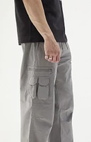 PacSun Oyster Gray Baggy Cargo Pants