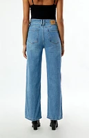 Thrills Cherry Stretch High Waisted Straight Leg Jeans