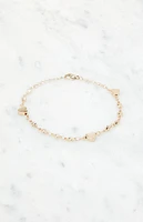 John Galt Gold Heart Charm Bracelet