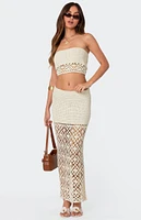 Edikted Ida Crochet Tube Top