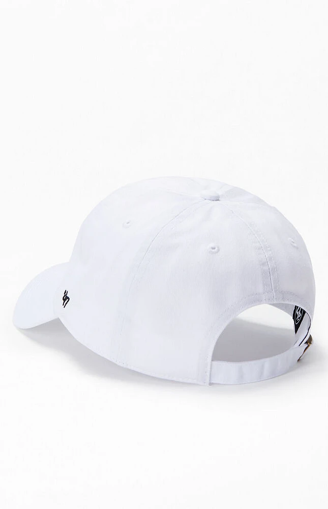 White & Pink NY Yankees Strapback Dad Hat