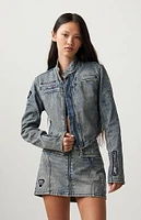 Formula 1 x PacSun Denim Moto Jacket