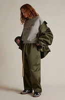 Fear of God Essentials Women's Military Satin Bomber Jacket