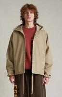 Fear of God Essentials Desert Sand Textured Nylon Hooded Jacket