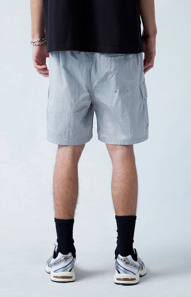 PacSun Gray Nylon Cargo Shorts