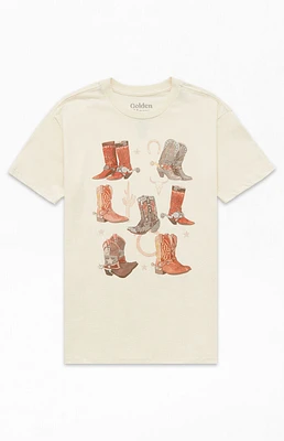 Kids Cowboy Boots Sketch T-Shirt
