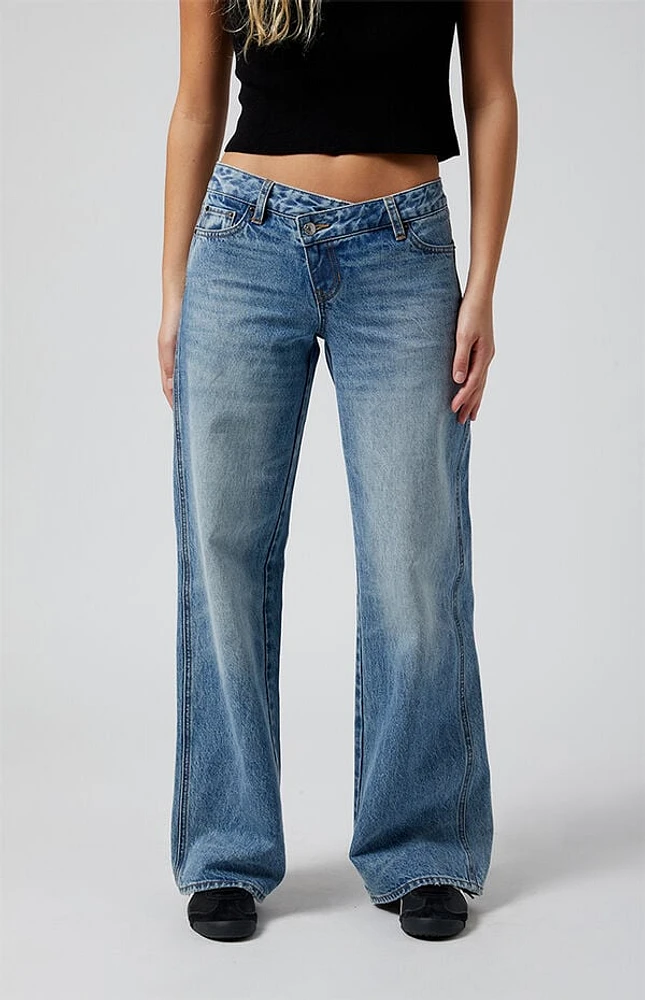 Pacsun Casey Asymmetrical Low Rise Baggy Jeans