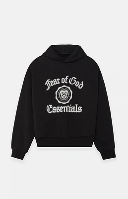 Fear of God Essentials Black Heavy Fleece Vintage Hoodie