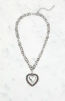 LA Hearts Chunky Heart Pendant Necklace