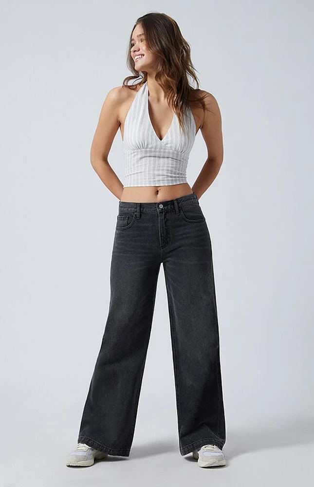 Pacsun Lena Low Rise Super Baggy Jeans Black