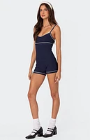 Edikted Zetta Contrast Romper