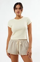 Your Favorite Plaid Lace Tie Boxer Shorts